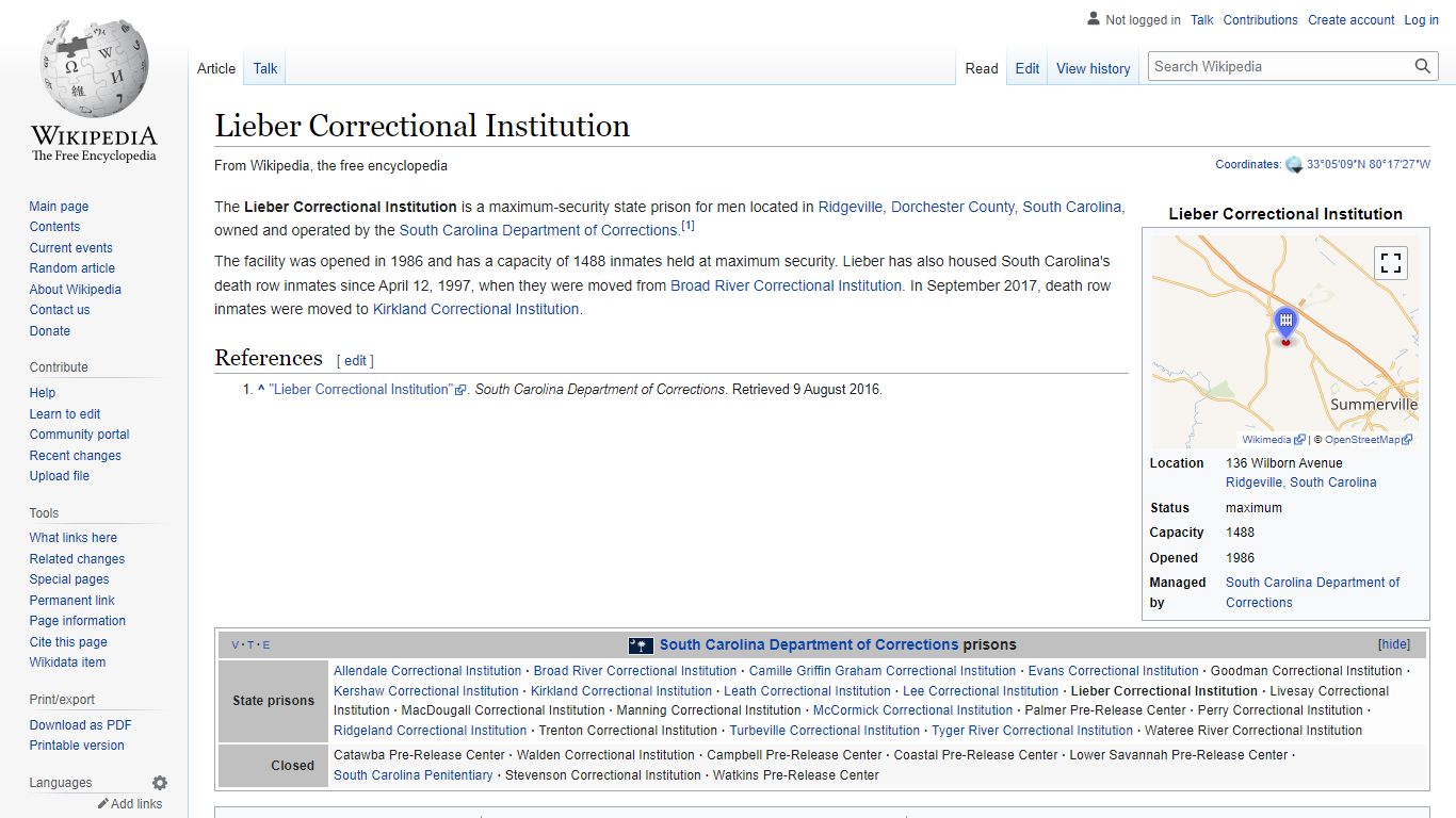 Lieber Correctional Institution - Wikipedia